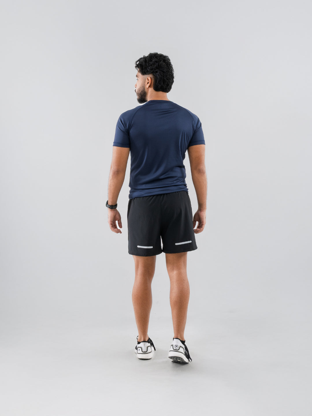 Camiseta Deportiva Básica Azul Turquí Para Hombre