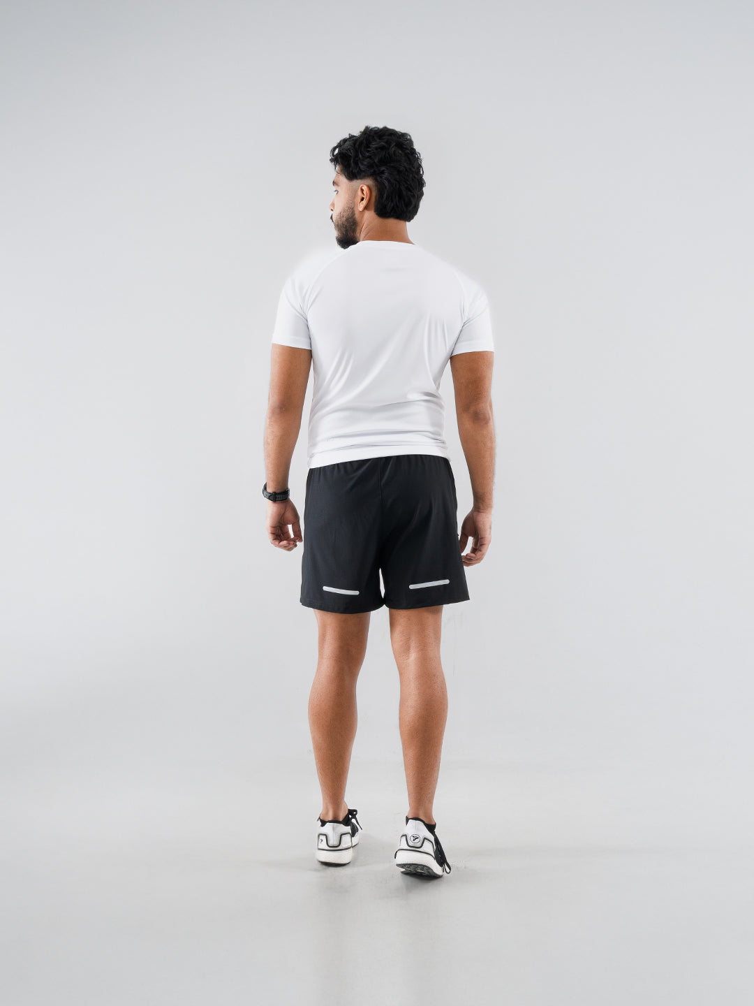 Camiseta Deportiva Básica Blanco Para Hombre