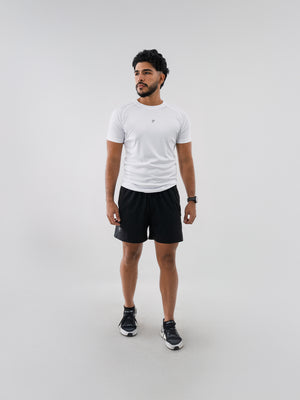 Camiseta Deportiva Básica Blanco Para Hombre