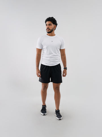 Camiseta Deportiva Básica Blanco Para Hombre