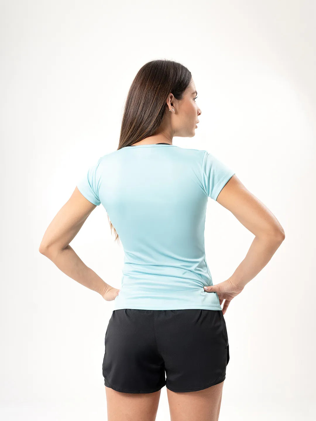 Camiseta Deportiva Básica para Mujer – Verde Menta