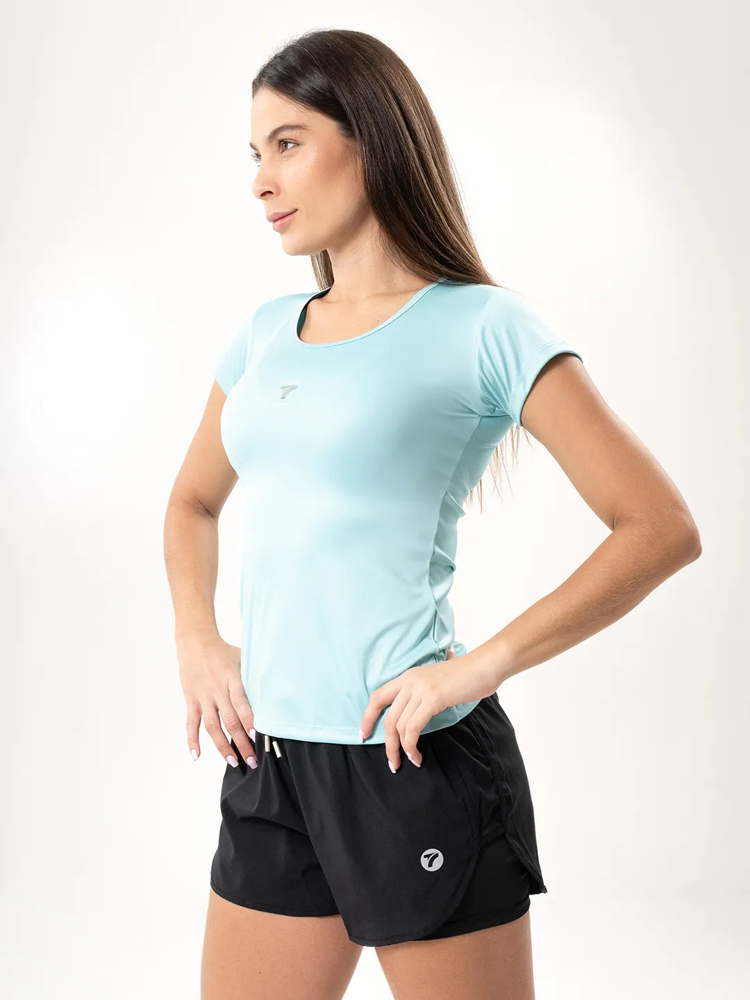 Camiseta Deportiva Básica para Mujer – Verde Menta