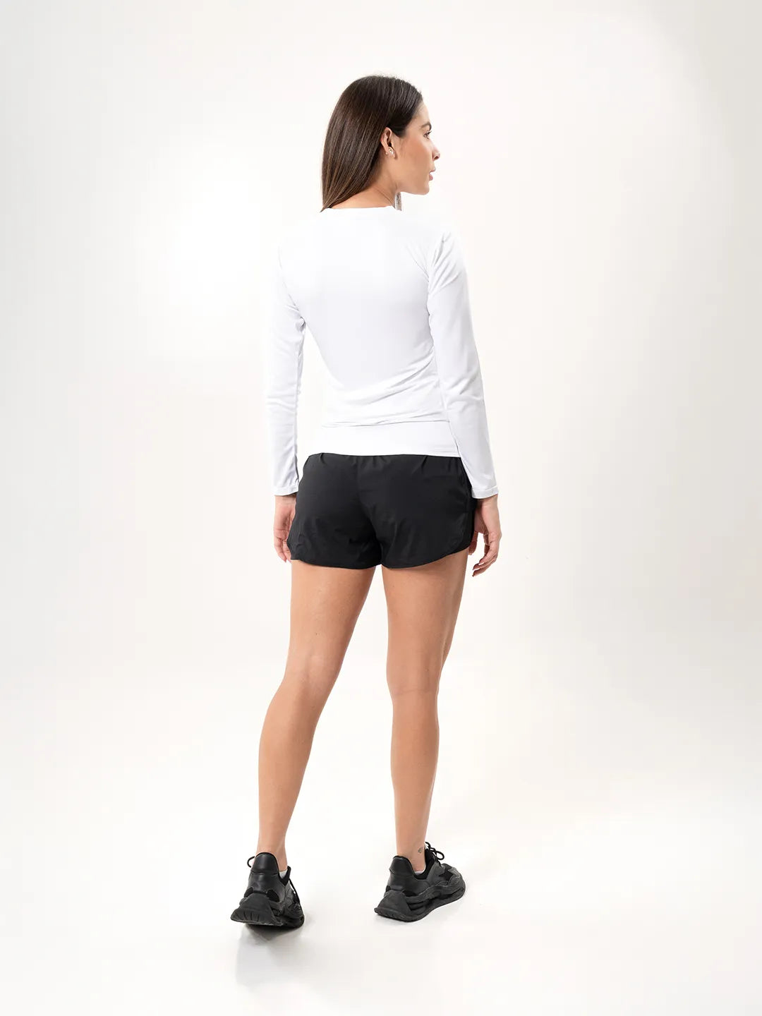 Buzo de Compresión Deportivo para Mujer – Blanco