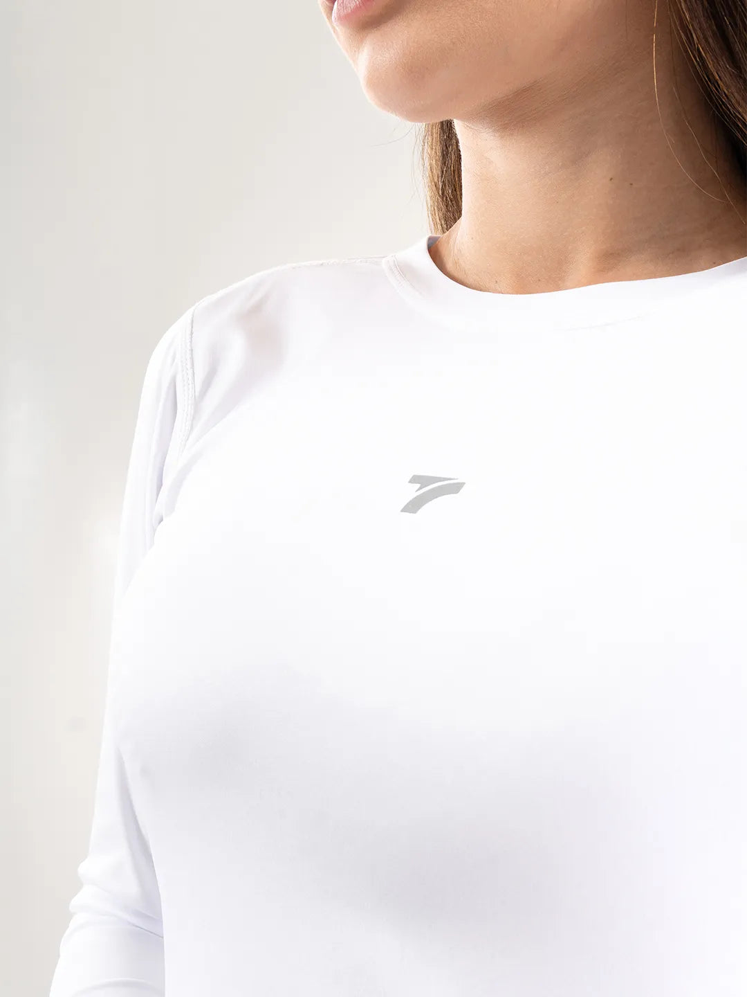 Buzo de Compresión Deportivo para Mujer – Blanco