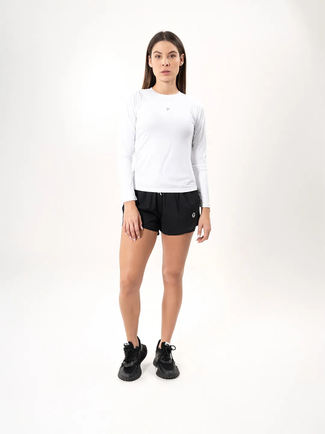 Buzo de Compresión Deportivo para Mujer – Blanco