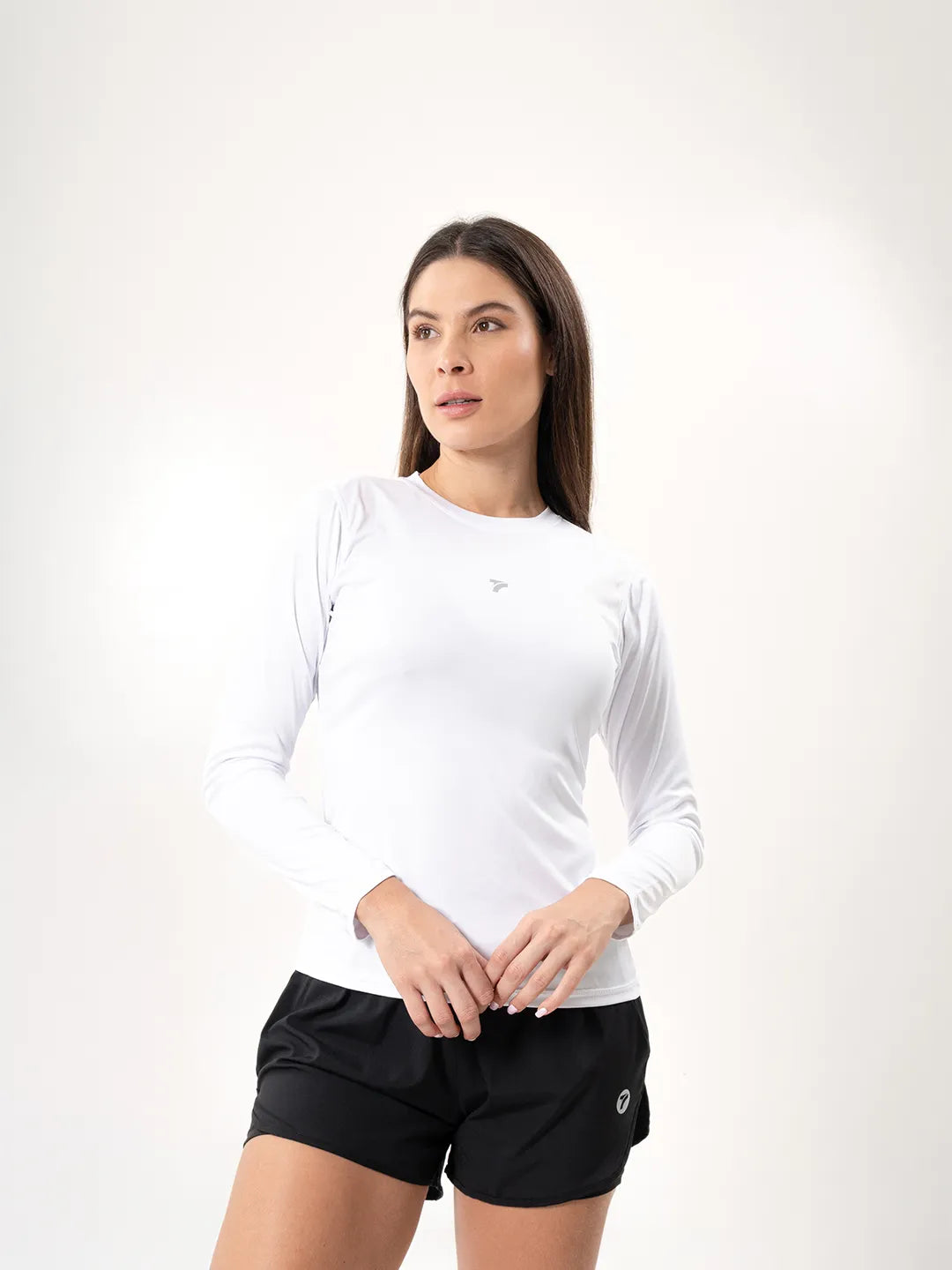 Buzo de Compresión Deportivo para Mujer – Blanco