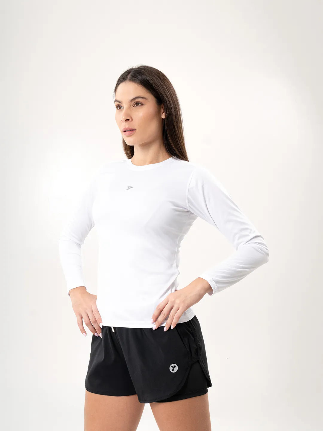 Buzo de Compresión Deportivo para Mujer – Blanco