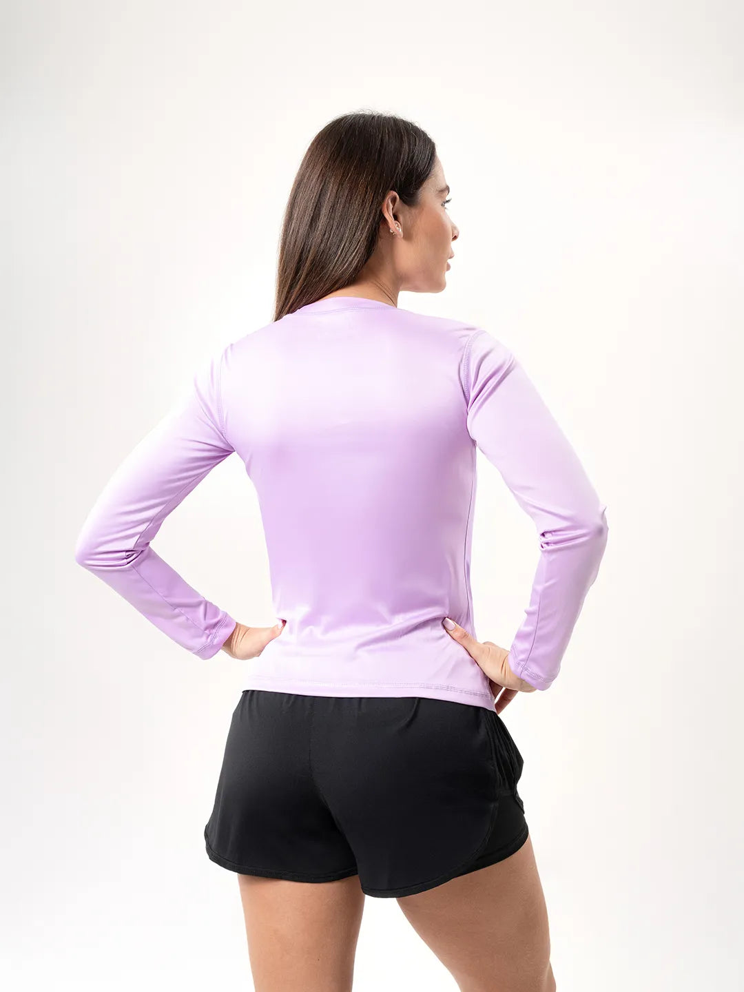Buzo de Compresión Deportivo para Mujer – Lila Oscuro