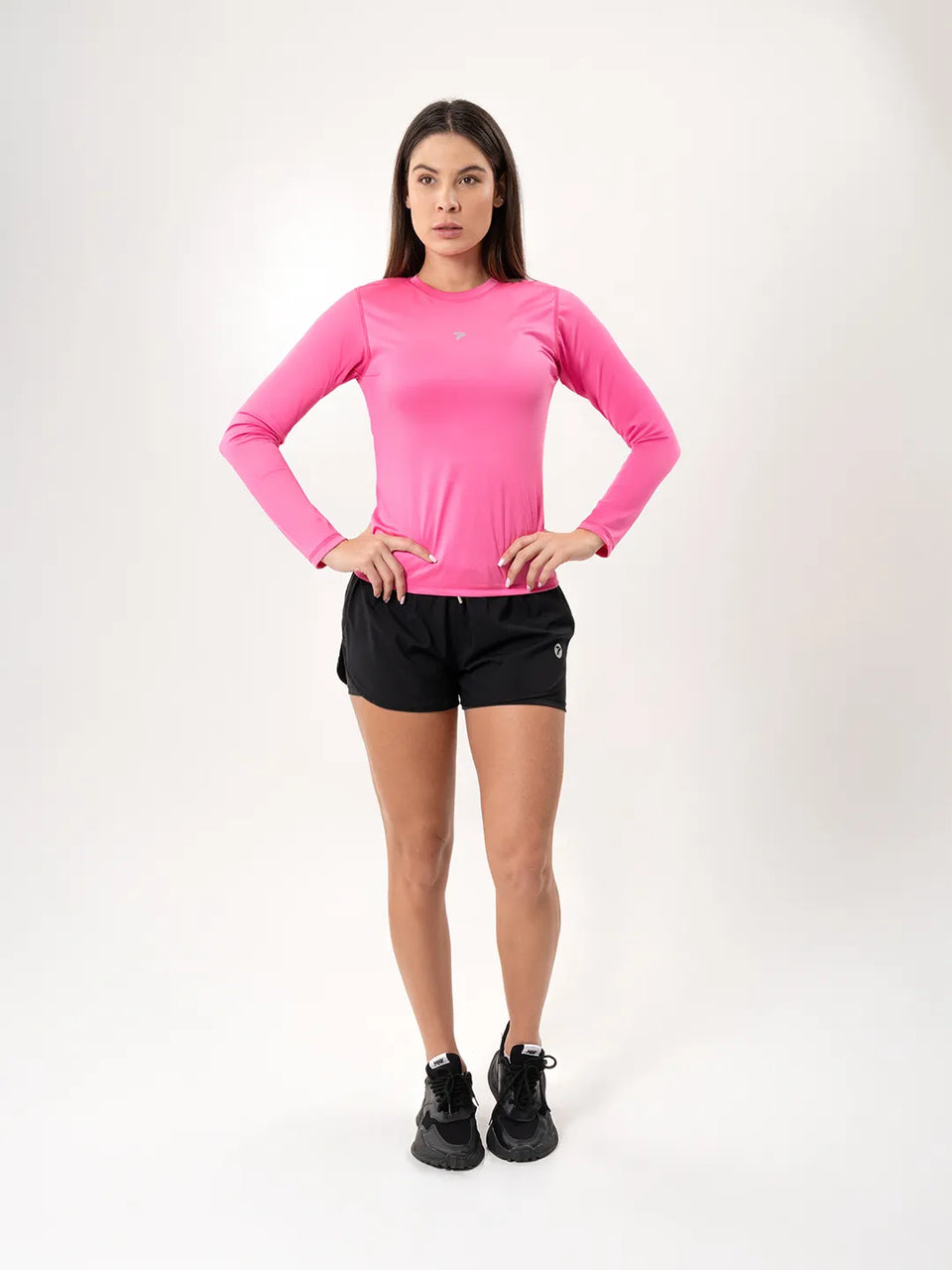 Buzo de Compresión Deportivo para Mujer – Magenta Luminoso