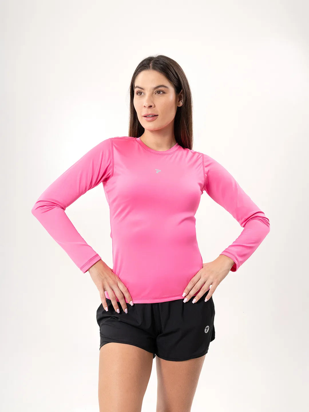 Buzo de Compresión Deportivo para Mujer – Magenta Luminoso
