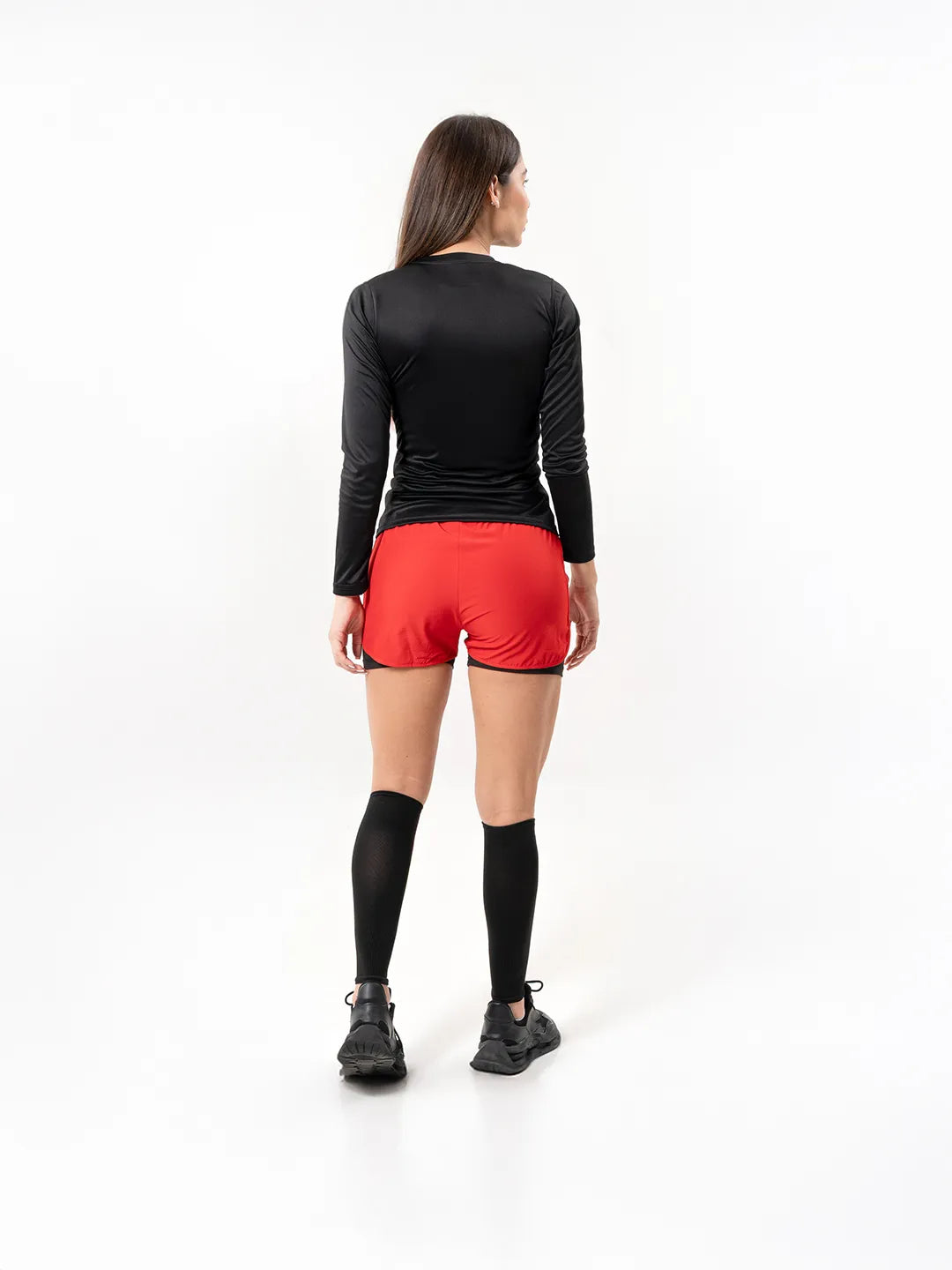 Buzo de Compresión Deportivo para Mujer – Negro