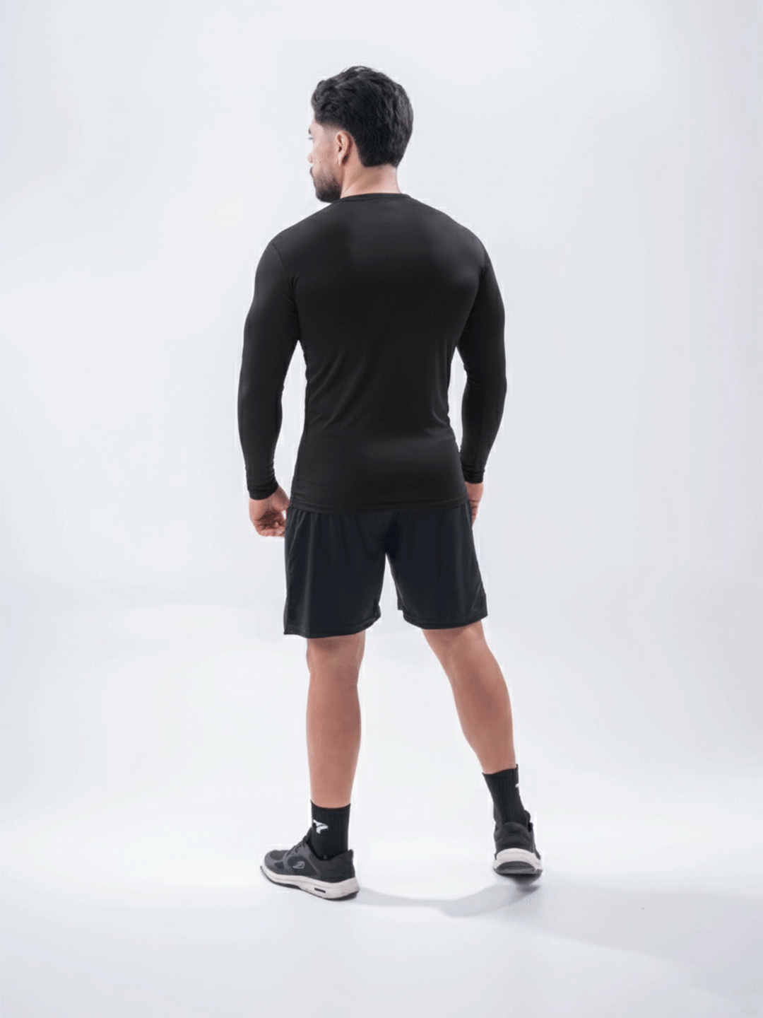 Buzo de Compresión Deportivo Hombre Color Negro