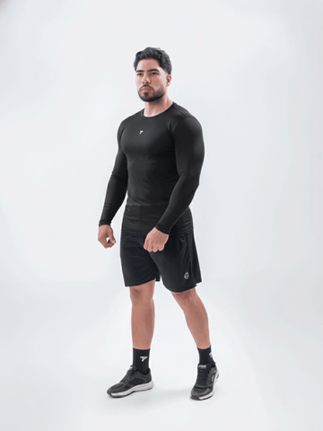 Buzo de Compresión Deportivo Hombre Color Negro