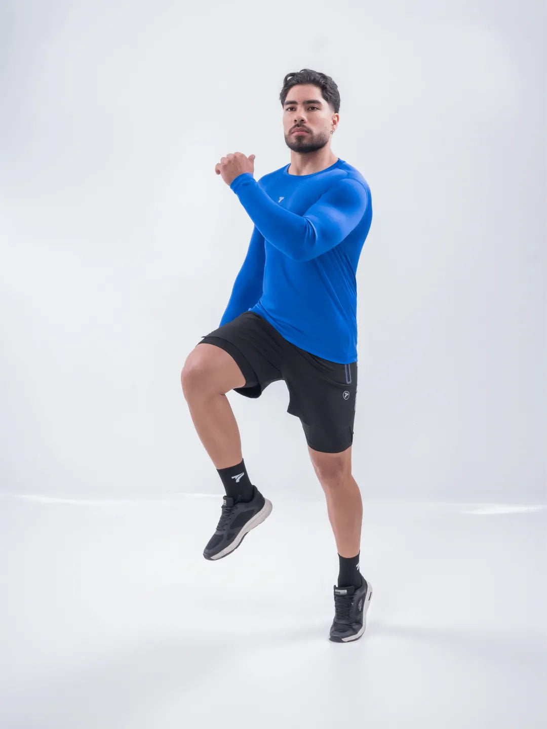 Buzo de Compresión Deportivo Hombre Color Azul Rey