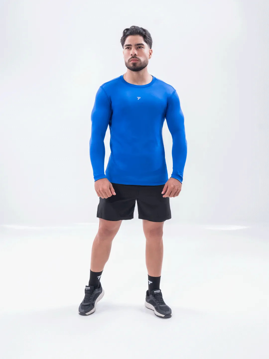 Buzo de Compresión Deportivo Hombre Color Azul Rey