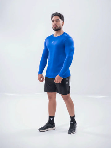 Buzo de Compresión Deportivo Hombre Color Azul Rey