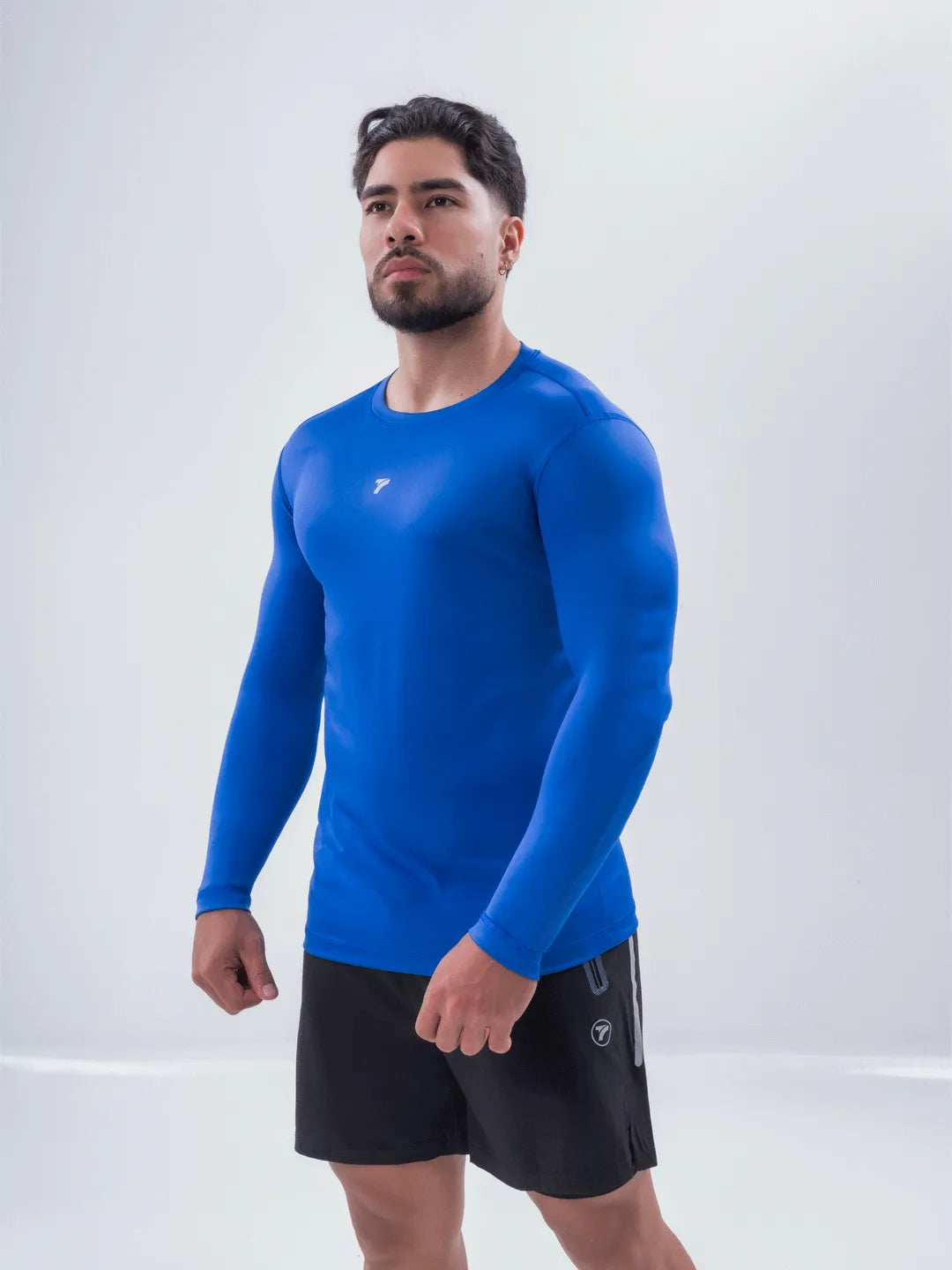 Buzo de Compresión Deportivo Hombre Color Azul Rey