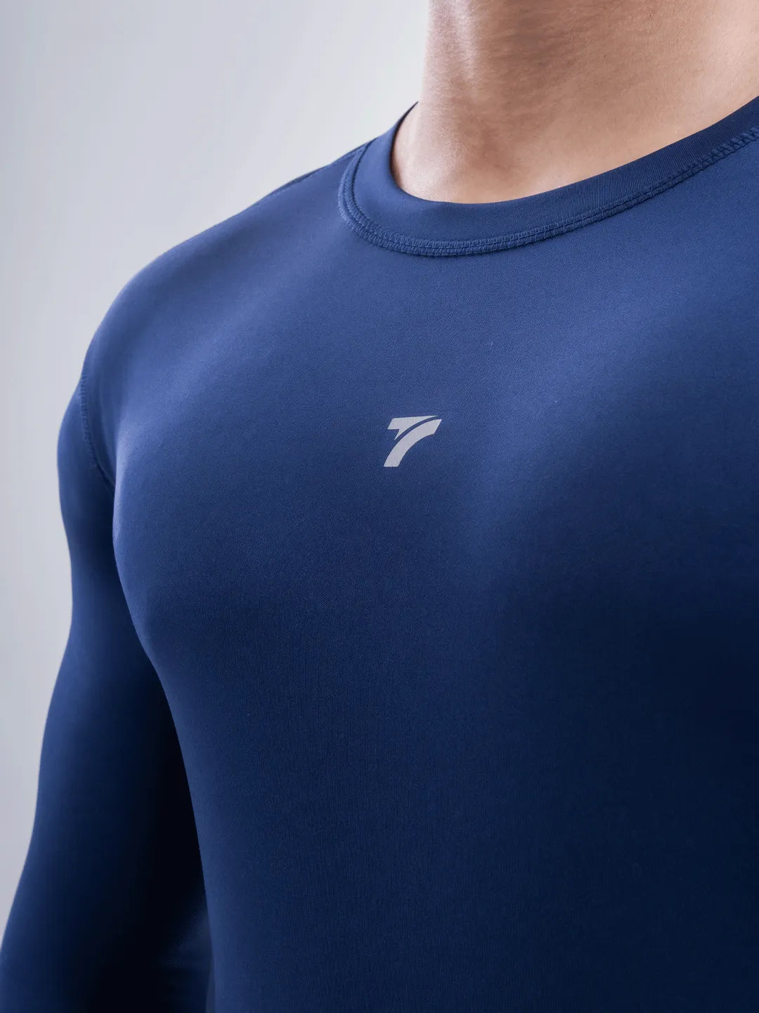 Buzo de Compresión Deportivo Hombre Color Azul Turquí