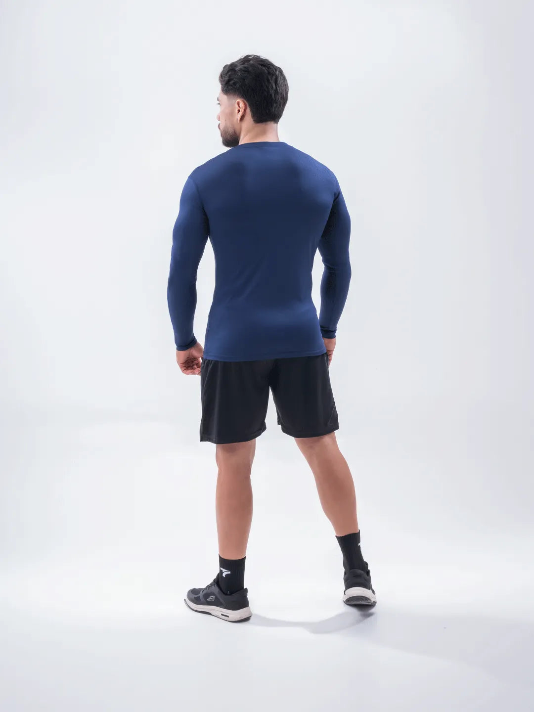 Buzo de Compresión Deportivo Hombre Color Azul Turquí