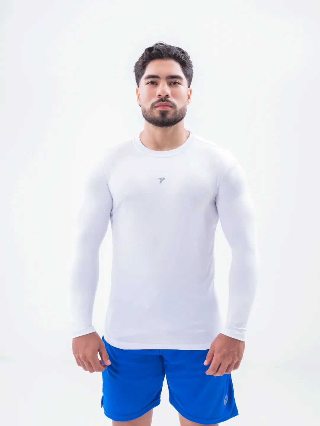 Buzo de Compresión Deportivo Hombre Color Blanco