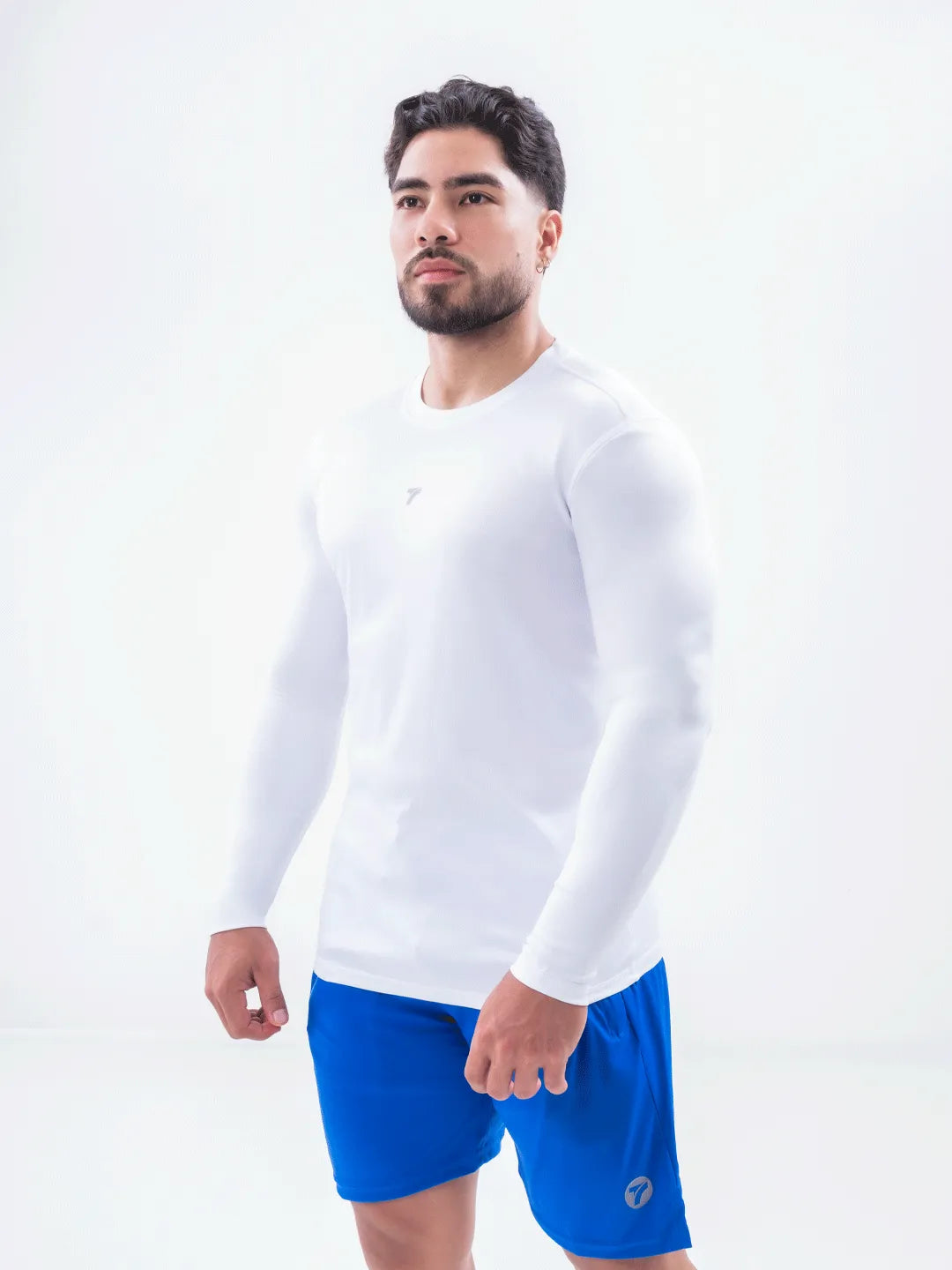 Buzo de Compresión Deportivo Hombre Color Blanco