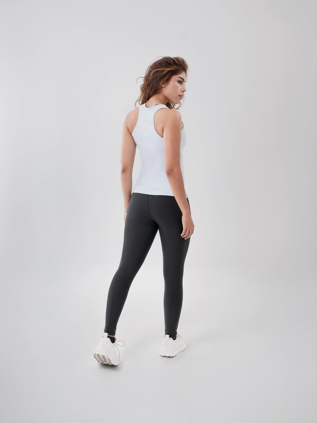 Camiseta Esqueleto Deportiva de Mujer Tradicional - Azul Celeste