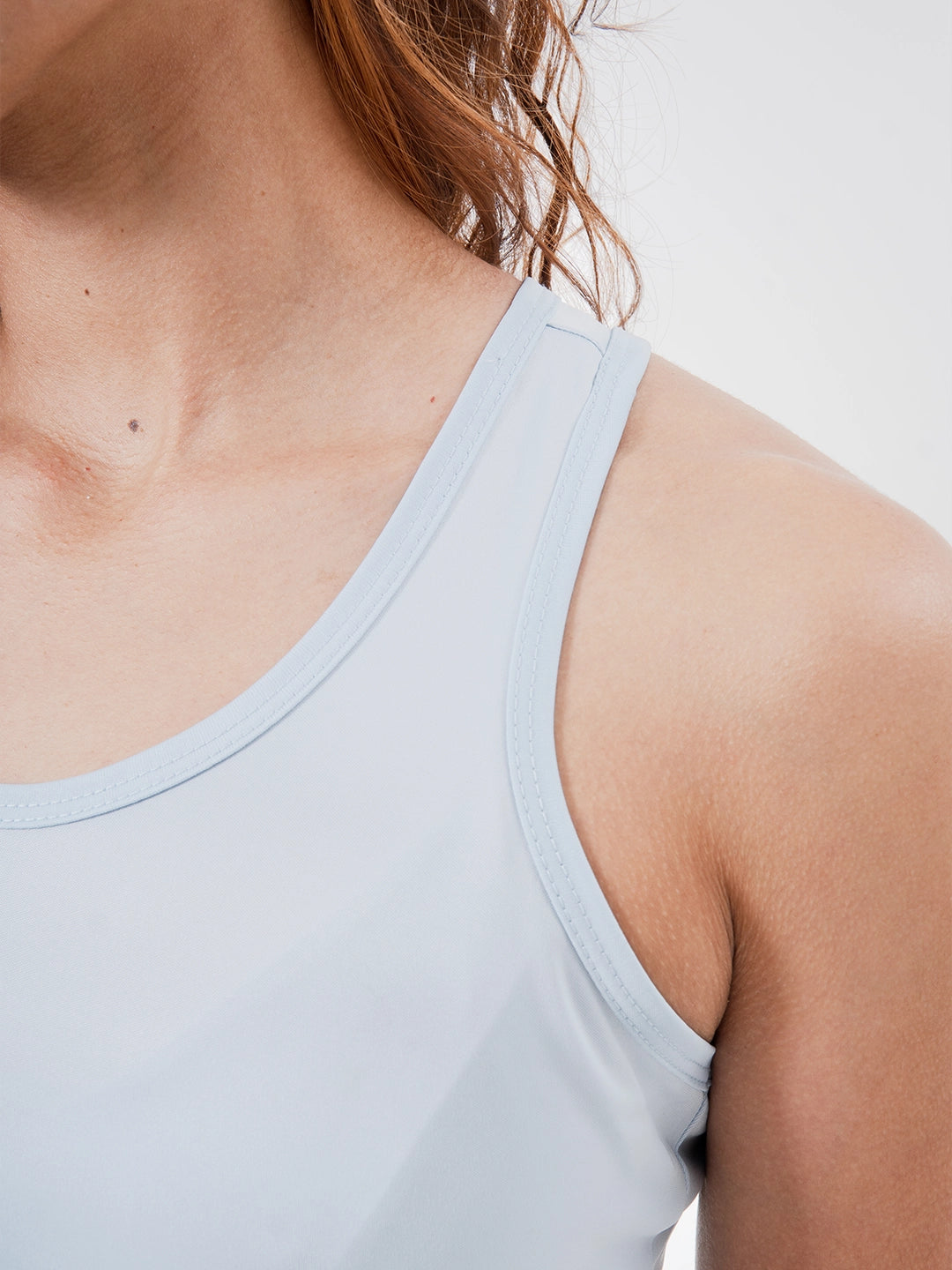 Camiseta Esqueleto Deportiva de Mujer Tradicional - Azul Celeste