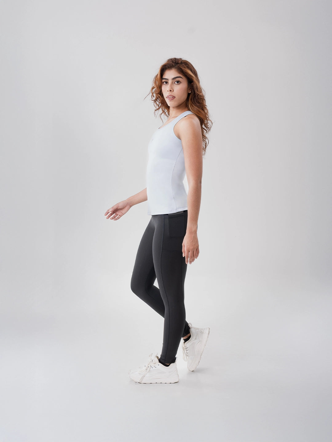 Camiseta Esqueleto Deportiva de Mujer Tradicional - Azul Celeste