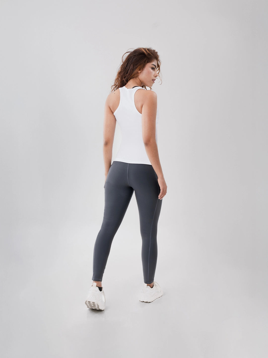 Camiseta Esqueleto Deportiva de Mujer Tradicional – Blanco