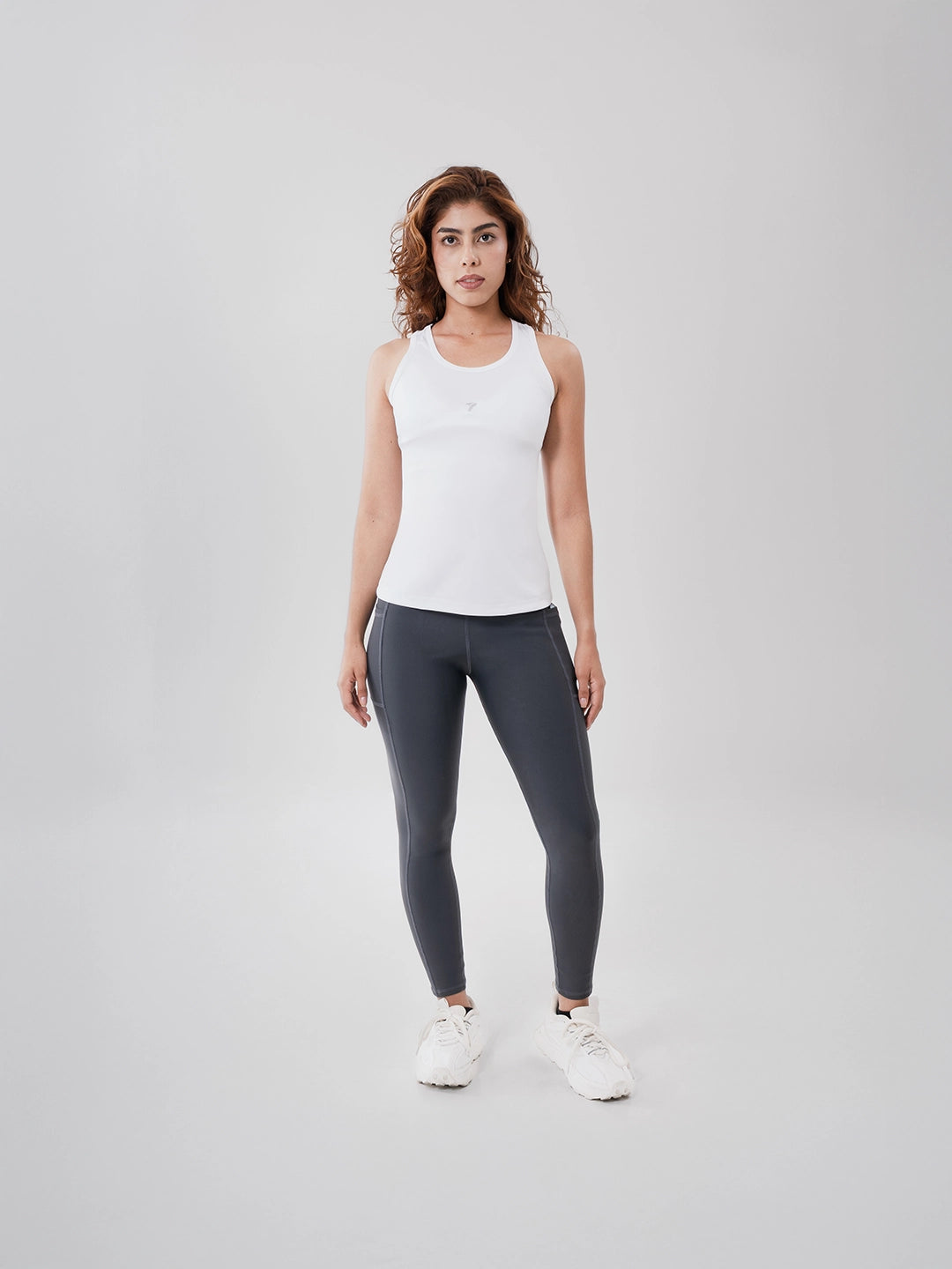 Camiseta Esqueleto Deportiva de Mujer Tradicional – Blanco