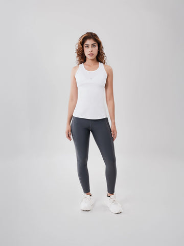 Camiseta Esqueleto Deportiva de Mujer Tradicional – Blanco