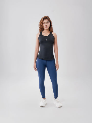 Camiseta Esqueleto Deportiva de Mujer Tradicional – Negro