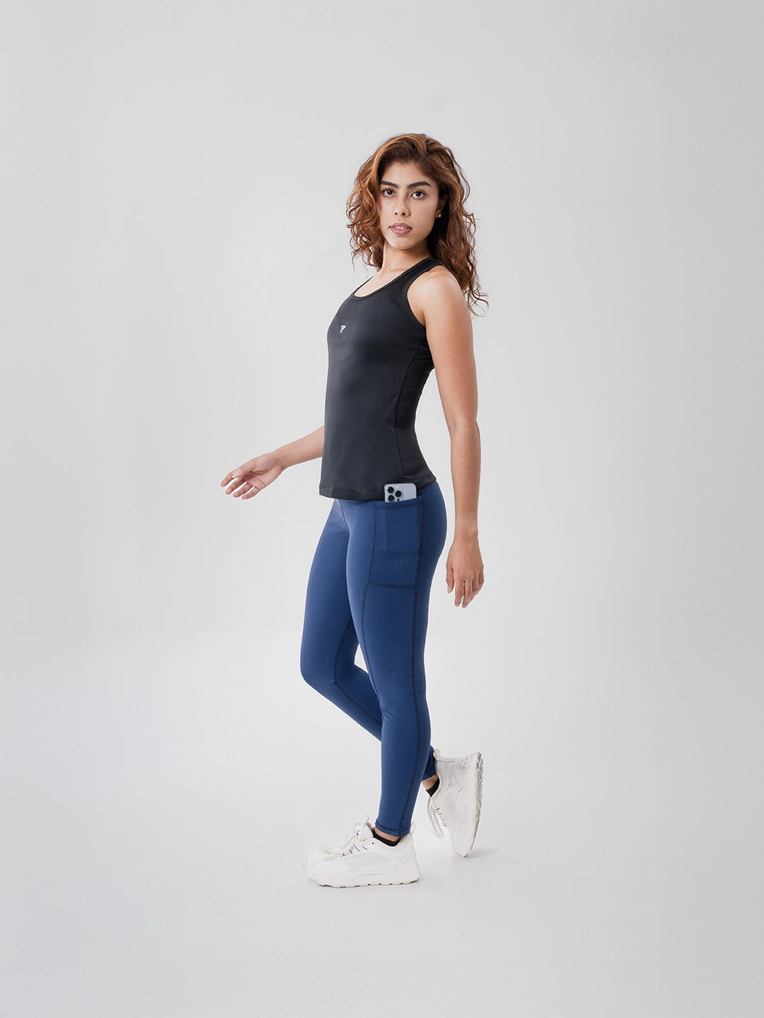 Camiseta Esqueleto Deportiva de Mujer Tradicional – Negro