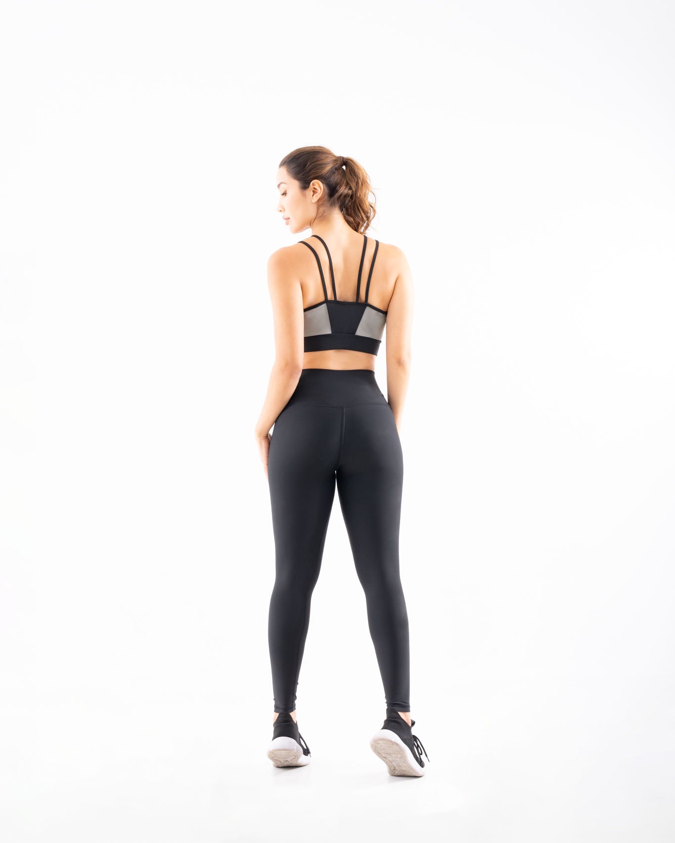 Leggins Deportivo Unicolor Negro Para Mujer