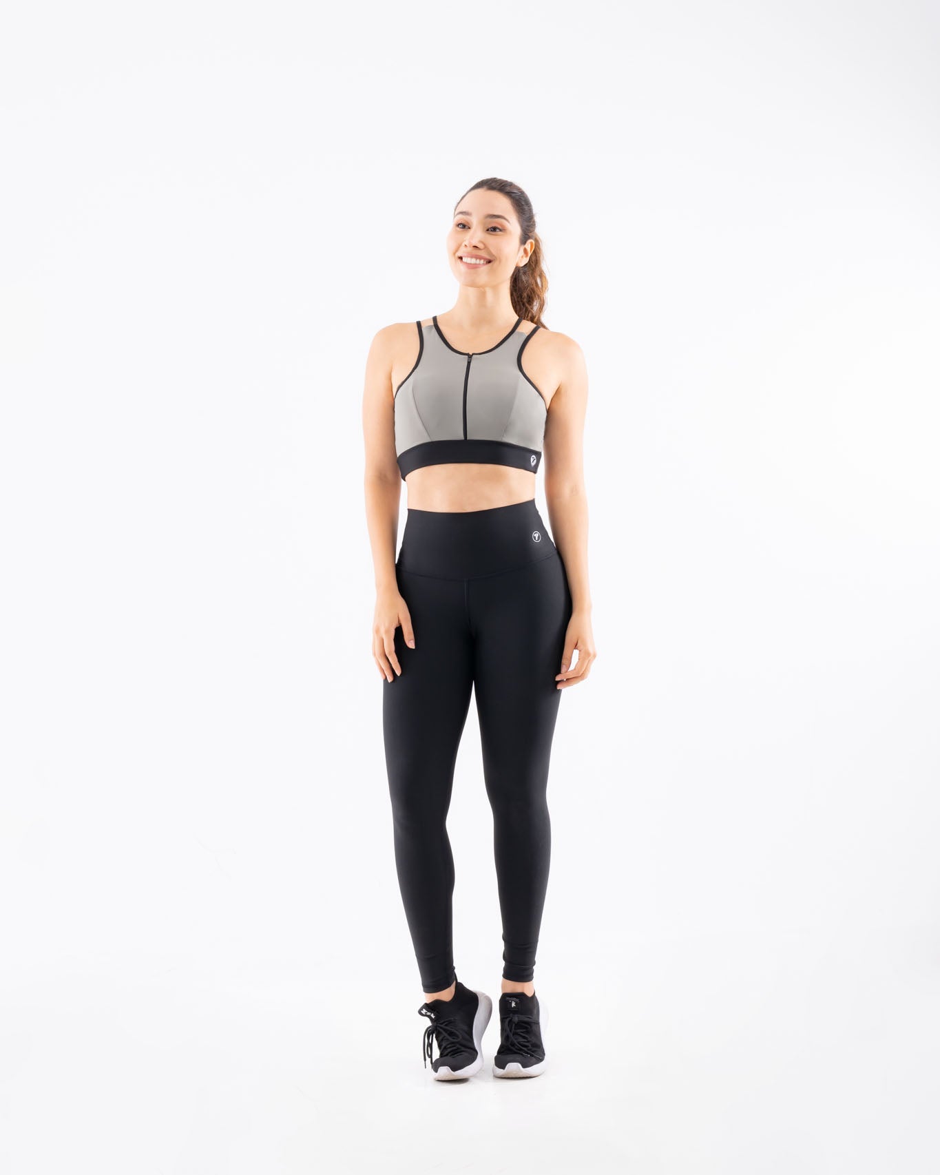 Leggins Deportivo Unicolor Negro Para Mujer