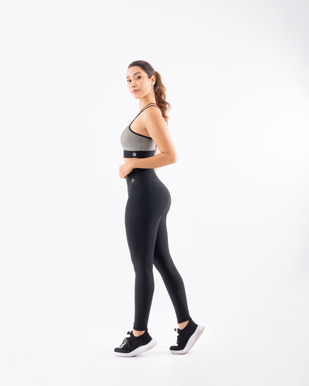 Leggins Deportivo Unicolor Negro Para Mujer