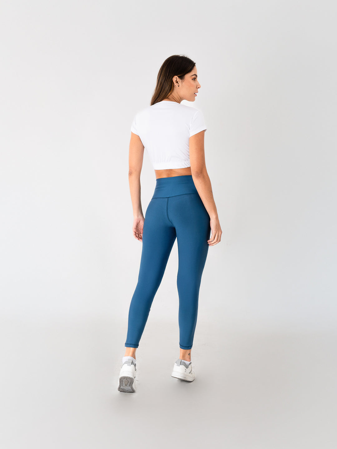 Leggins Deportivo Unicolor Azul Petróleo Para Mujer