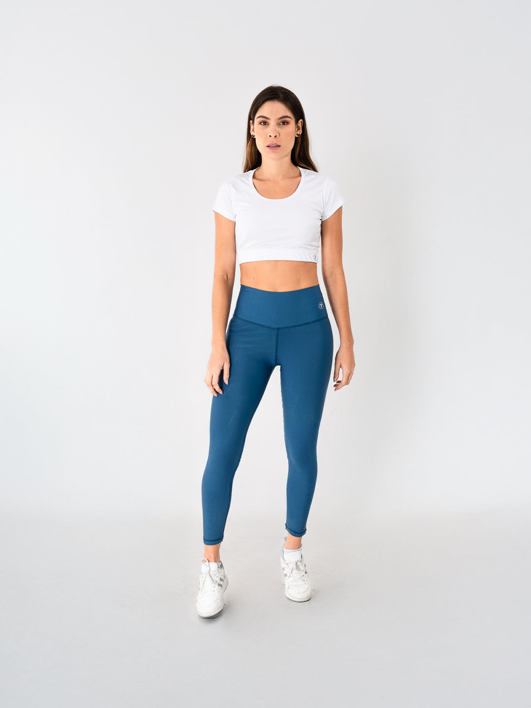Leggins Deportivo Unicolor Azul Petróleo Para Mujer