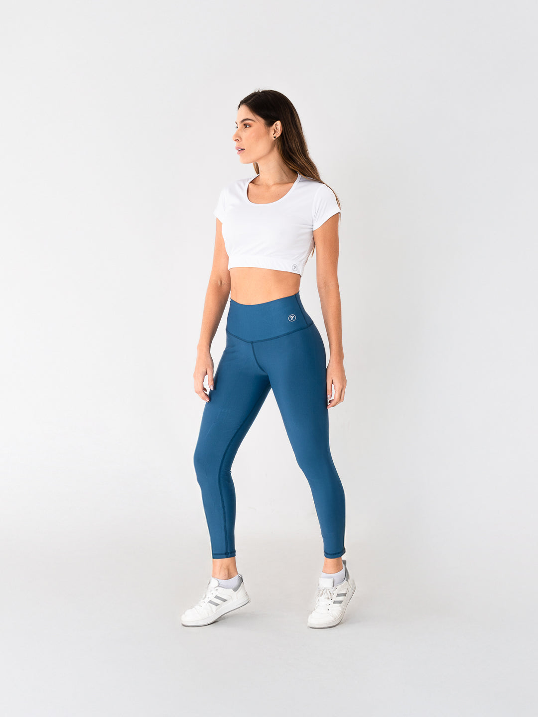 Leggins Deportivo Unicolor Azul Petróleo Para Mujer