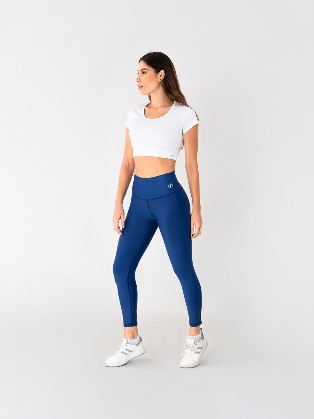 Leggins Deportivo Unicolor Azul Turquí Para Mujer