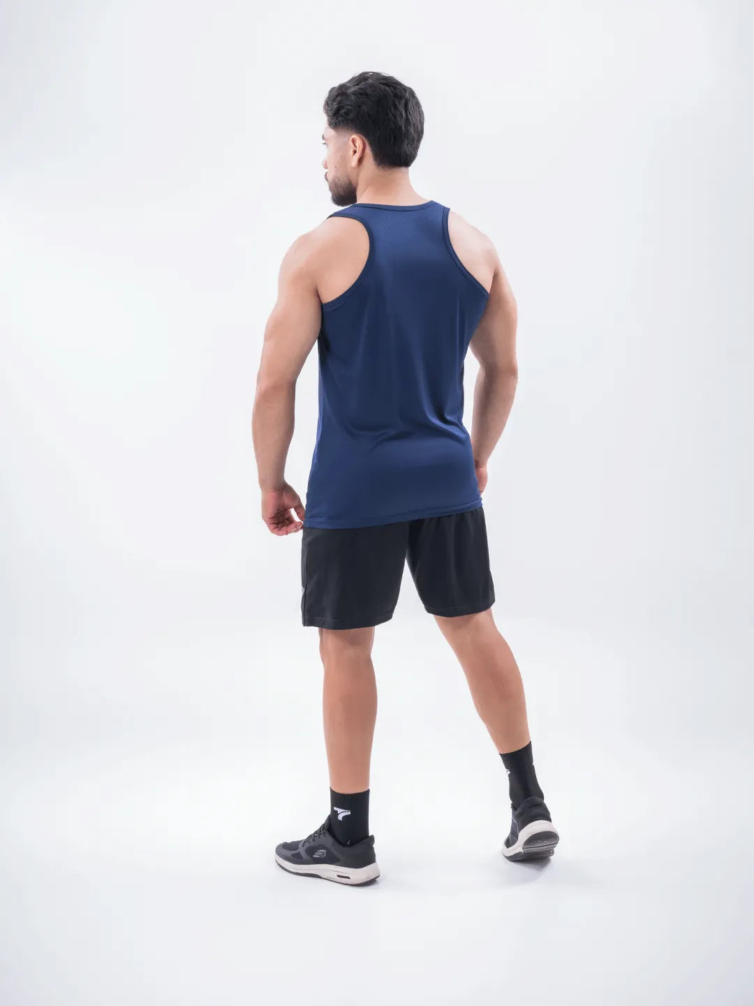 Camiseta Esqueleto Deportiva Dri Fit de Hombre – Azul Turquí