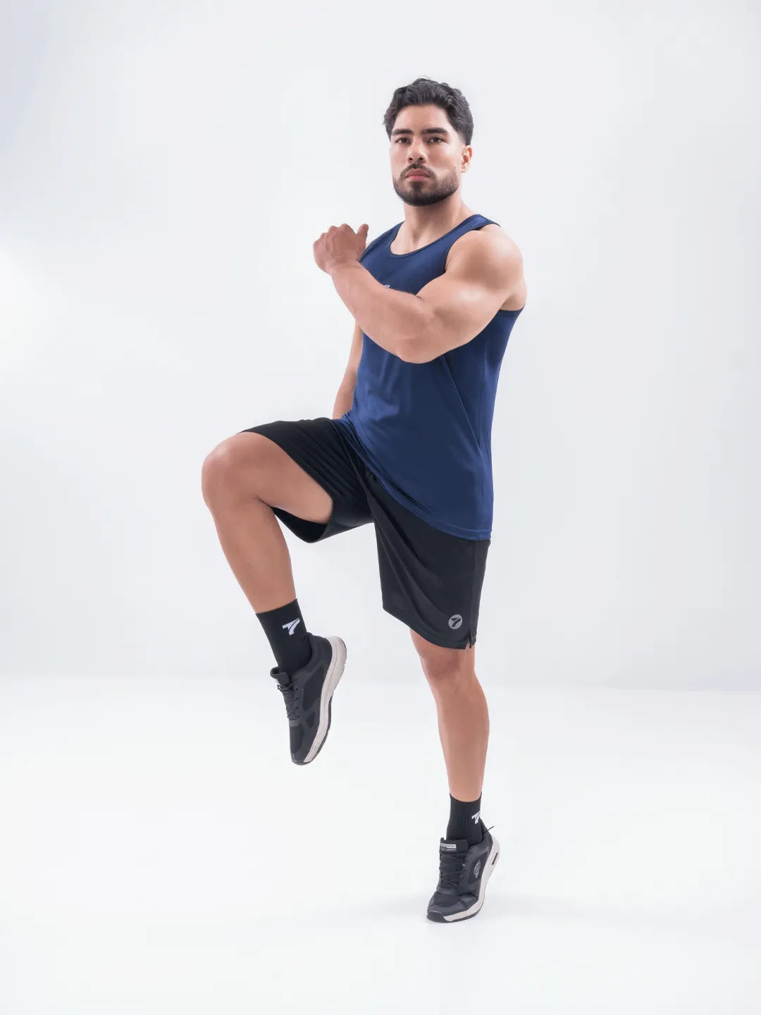 Camiseta Esqueleto Deportiva Dri Fit de Hombre – Azul Turquí