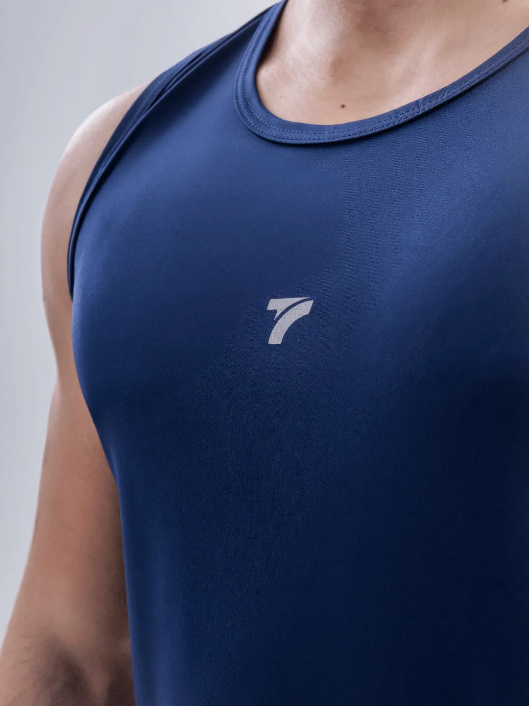 Camiseta Esqueleto Deportiva Dri Fit de Hombre – Azul Turquí