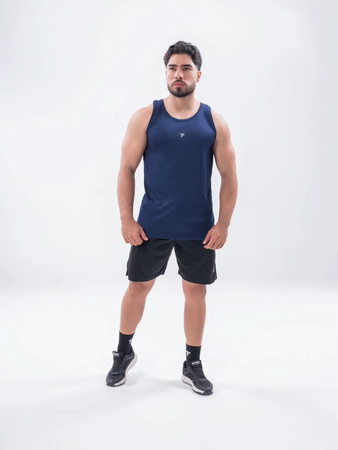 Camiseta Esqueleto Deportiva Dri Fit de Hombre – Azul Turquí