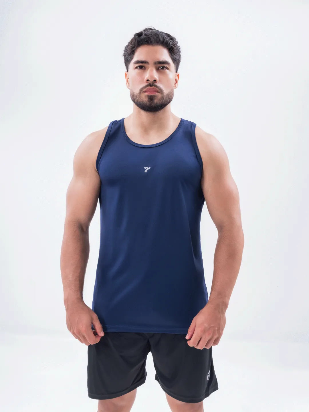 Camiseta Esqueleto Deportiva Dri Fit de Hombre – Azul Turquí