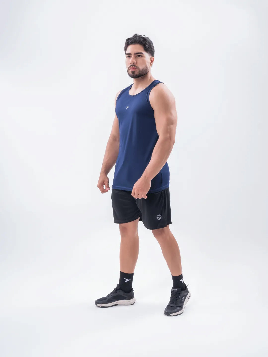 Camiseta Esqueleto Deportiva Dri Fit de Hombre – Azul Turquí