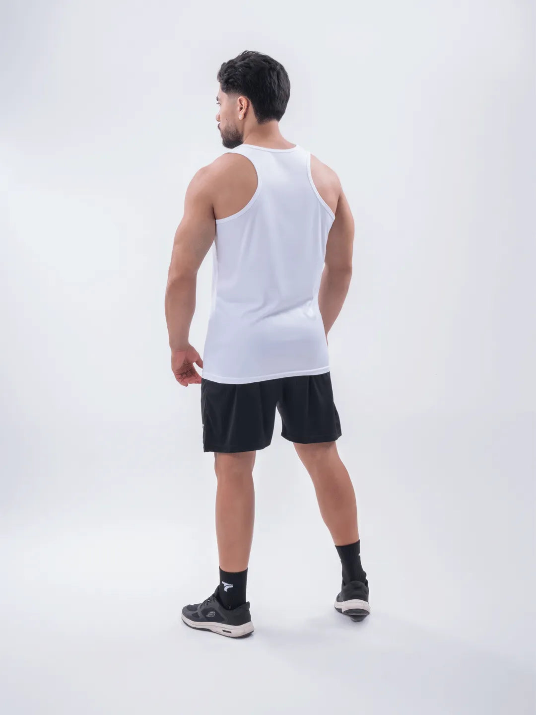 Camiseta Esqueleto Deportiva Dri Fit de Hombre – Blanco