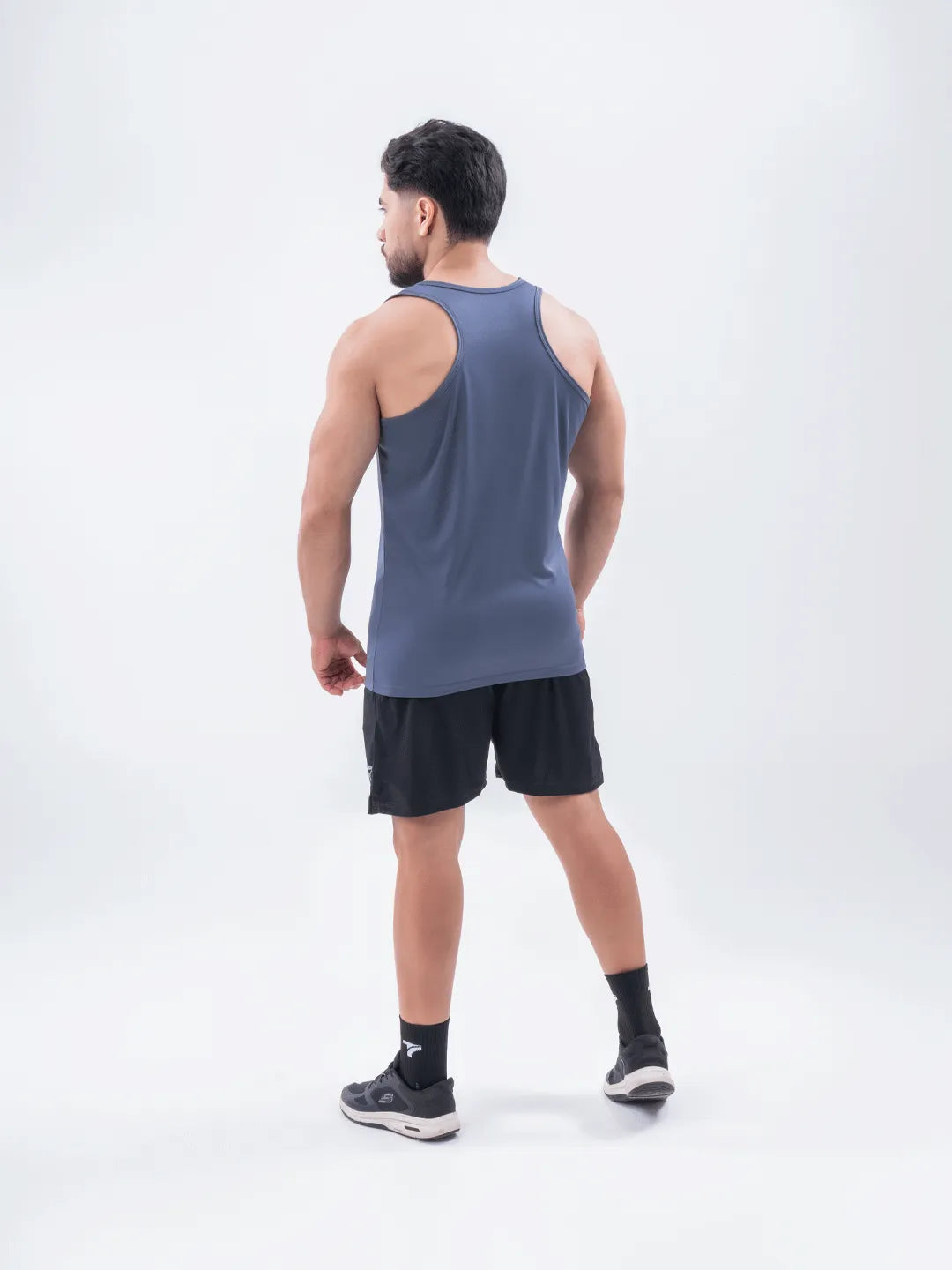 Camiseta Esqueleto Deportiva Dri Fit de Hombre – Gris Oscuro