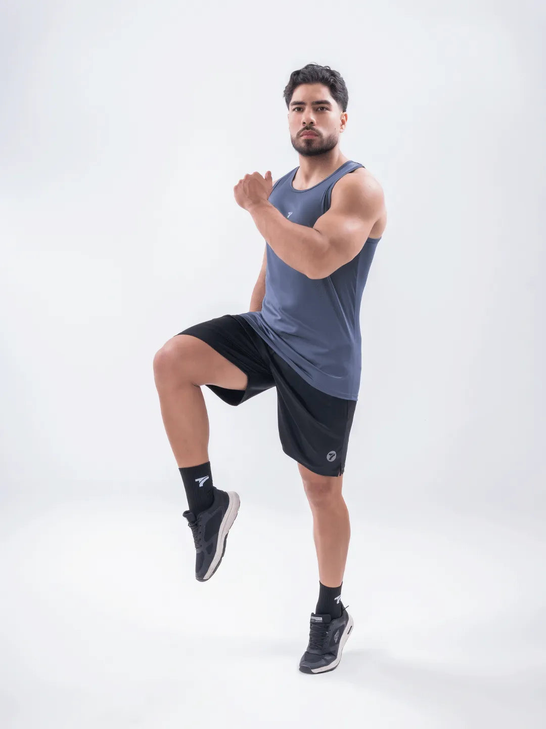 Camiseta Esqueleto Deportiva Dri Fit de Hombre – Gris Oscuro