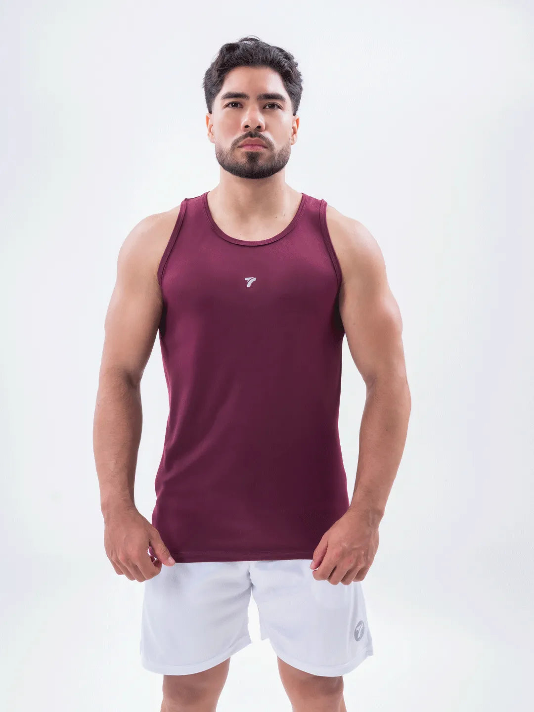 Camiseta Esqueleto Deportiva Dri Fit de Hombre – Vinotinto Oscuro